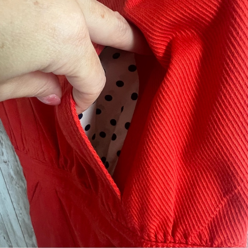 Marc By Marc Jacobs Open Back Red Mini Dress 8 - image 3